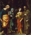 柯雷乔的《圣彼得，玛莎，悔改的玛丽和伦纳德》作品-意大利