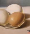 国外画家教程：如何画鸡蛋-演示油画 2