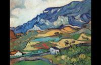 文森特·梵高 – Les Alpilles，圣雷米附近的山地景观油画作品