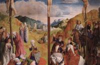 雨果范德格斯（Hugo van der Goes，佛兰芒，1440-1482）作品-Cal髅地三联画（中央面板）