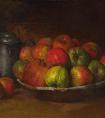 库尔贝《静物苹果和石榴》作品-法国
