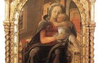 菲利波·里皮（Filippo Lippi ，1406-1469，意大利画家）作品-麦当娜·德尔·切波