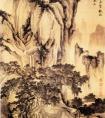唐寅《山路松声图》 唐寅国画作品 明