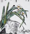 国画水仙作品画法欣赏