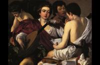 前100幅世界名画（十九）-卡拉瓦乔《音乐家们》 卡拉瓦乔油画作品 意大利