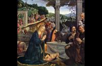 多梅尼哥·基尔兰达约（Domenico Ghirlandaio，1448-1494，意大利）作品-牧羊人的崇拜