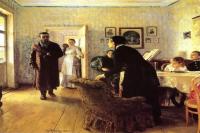 前1000幅世界名画-《意外归来 》列宾 俄国