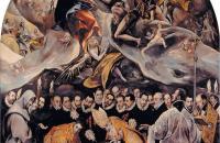 前500幅世界名画-格列柯作品《奥尔加斯伯爵的葬礼》 格列柯油画-法国