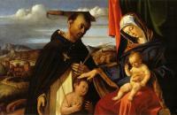 洛伦佐·洛托(Lorenzo Lotto)作品-圣母与圣彼得烈士的孩子