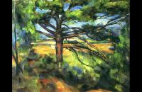 保罗·塞尚（ Paul Cezanne） –《艾克斯附近的大松树》油画作品