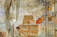 萨尔瓦多·达利(Salvador Dali)-克里斯托弗·哥伦布1959年的《发现美国》油画