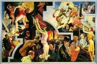 前1000幅世界名画-《都市活动》本顿 美国