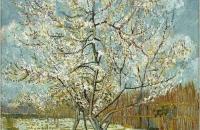 前1000幅世界名画-梵高【粉红色的桃花树】作品--  荷兰