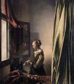 维米尔的《在窗前看信的女子》作品