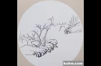 写意小山水《烟雨江南》示范