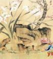 陆治《梅石水仙图》_陆治国画_陆治作品_明