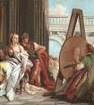 提埃波罗的《亚历山大和坎帕斯比在阿佩莱斯的画室》作品-意大利