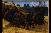 让·福凯（Jean Fouquet，法国画家，1420-1481）作品-《狄奥多里克战胜丹麦人》