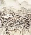 陶成的《松林策骞图》作品
