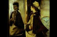 德加《镜前的让托太太》 德加油画作品-法国