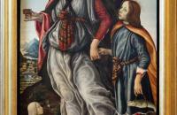 弗朗切斯科·博蒂奇尼（Francesco Botticini，1448-1498，意大利）作品-大天使拉斐尔和托拜厄斯