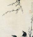 陈书《梅鹊图》 陈书国画作品-清