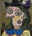 毕加索《淡紫色帽子的女子》作品- 西班牙