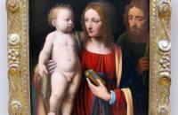 贝纳迪诺·路易尼 （Bernardino Luini）作品欣赏-神圣家族