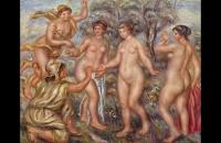 雷诺阿《帕里斯的裁判》 雷诺阿油画作品-法国