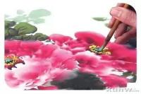 国色天香牡丹的画法