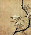 钱选《梨花图》国画作品（元）