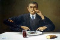 前500幅世界名画-“魔术师” Rene Magritte - 油 - 34 x 45 cm