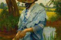 威廉·萨维奇·库珀（William Savage Cooper，1880-1926年）-河边 作品欣赏