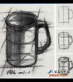 瓷盅的结构素描画法