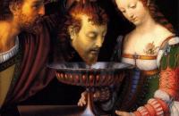 安德烈·索拉里奥（Andrea Solario）作品-莎乐美与施洗约翰的头颅