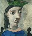 毕加索《戴绿帽子的女人》作品- 西班牙