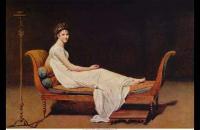 前500幅世界名画-雅克－路易・达维德《雷卡米埃夫人像》