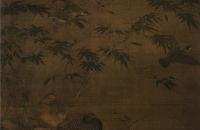 无款 翠竹翎毛图轴 南宋