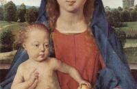 汉斯·梅姆林（Hans Memling，1430 – 1494 年，德国画家）作品-Portinari 三联画（中央面板）
