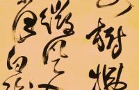 傅山草书录杜甫诗立轴