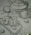 结构素描静物画法