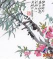 蒲华《桃花》 蒲华国画作品 清