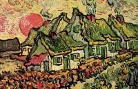 文森特·梵高 –乡村小屋-北方的回忆 1890年油画