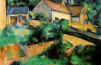 保罗·塞尚（ Paul Cezanne） –《蒙哥路（1899）的转弯路》油画作品