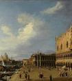 卡纳莱托的《威尼斯总督府景观》作品