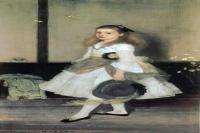 前1000幅世界名画-《灰与绿的和谐：西西莉·亚历山大小姐》惠斯勒 美国