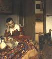 维米尔的《睡着的女仆》作品