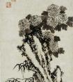 文徵明的《菊花竹石图》作品
