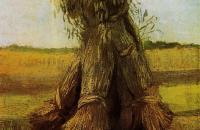 文森特·梵高作品–《麦捆》油画