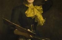 特蕾莎·施瓦茨  《调色板下的自画像》